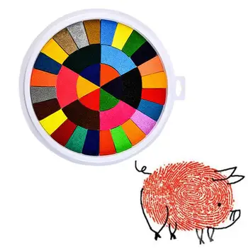 Pictura cu degetul Pad Ușor de Curățat 36 Culori rezistent la apa DIY Meșteșug tușiere pentru Ștampile din Cauciuc Hartie Scrapbooking Carte de a Face