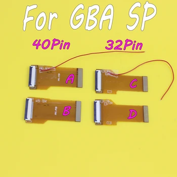20buc DIY Modificat Evidenția Versiunea SP LCD Cablu Panglică cu iluminare din spate Panglică Cablu adaptor pentru GBA 40pins 32PIN AAC 101 Mod Kit