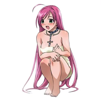 Fierbinte Vinde Masina 3D Autocolante Fata Fierbinte Anime Rosario to Vampire pentru Moka Akashiya Face Masina Geam rezistent la apa Decalcomanii Auto KK13*8cm