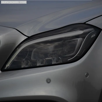 Masina Faruri Folie de Protectie Negru Afumat Tentă Folie de Vinil Transparent TPU Autocolant Pentru Mercedes Benz CLS Class C218 2010-2017