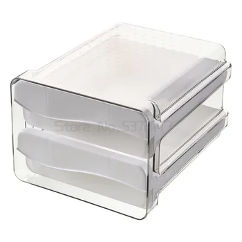Frigider cutie de depozitare bucatarie tip sertar din plastic transparent proaspete păstrarea cutie pentru legume, fructe și carne cutie de depozitare