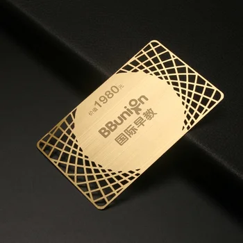 Personalizate, Cărți de vizită din Metal de Lux Dimensiunea de Card de Credit Membru Vip Metal Business Card cu Gravare cu Laser Logo-ul