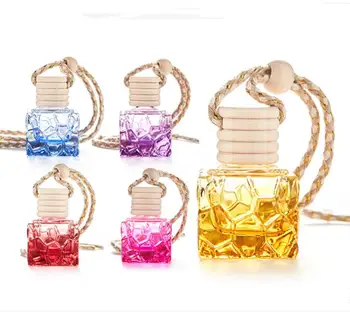 Masina mica Sticla de Parfum Coarda Neregulate Ulei Esențial Difuzor de Parfum Goale Cub de Culoare Agățat Ornamente Sticle SN691