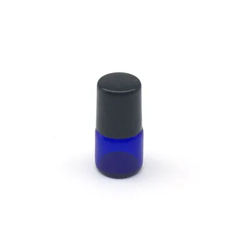 1buc Mini 1ml Albastru Roll on Flacon de Sticlă Pentru Reîncărcabile Uleiuri Esențiale Parfum cu Role Sticla Transport Gratuit