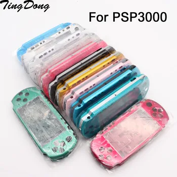 12 Culoare Clar de Culoare Transparent Pentru PSP3000 PSP 3000 Shell Joc Consola înlocuirea completă a capacului carcasei caz cu kit butoane