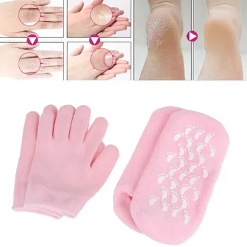 Reutilizabile SPA Gel de Șosete Mănuși de Hidratare Albire Exfoliant pentru Picioare Masca Ageless Buna Parte Masca de Îngrijire Picior din Silicon Gel Șosete