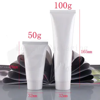 100 g ( ml ) alb, gol, tuburi de plastic pentru ambalare produse cosmetice,1.75 oz unguent handcream demachiant facial recipient sticle