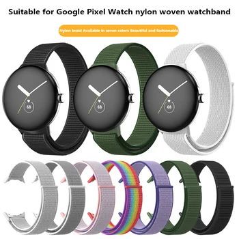 Țesute Bandă de Nailon Tesatura Curea pentru Google Pixel Ceas Sport Band pentru Pixel Curea de Ceas Smartwatch-Bratara Bratara Watchband