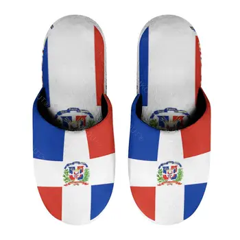 Republica Dominicană (5) Groase De Bumbac Papuci Pentru Barbati Femei Gros Moale Cu Talpi Anti-Alunecare Pufos Pantofi De Interior Papuci De Casa Cu Bule