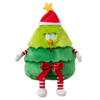 1 buc 45CM Drăguț de Crăciun Copac Peluche Jucării Casă Frumoasă Xmas Party Decor de Pluș Moale Planta Perna Copii Sărbătoare Păpuși