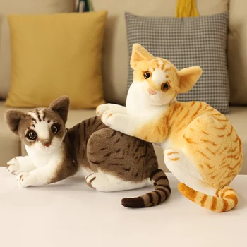1 buc Realiste American Shorthai Pisica de Pluș Umplute Papusa Animale de Companie Jucării Moi Umplute de Animale Perna de Animale Papusa Pentru Copii
