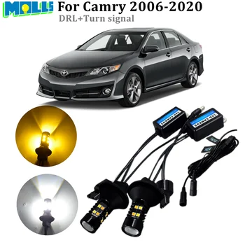 Pentru Toyota Camry XV40 XV50 XV70 2006-2020 Auto Led, Becuri Auto cu LED DRL Lumini de Zi semnalizatoare lumini de culoare Dual Lamp