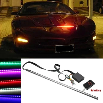De înaltă Calitate 56cm 48LED RGB Auto Scanner Knight Rider Strobe Flash de Lumină Benzi+Telecomanda De la Masina cu LED-uri lumini de Instrumente Accesorii