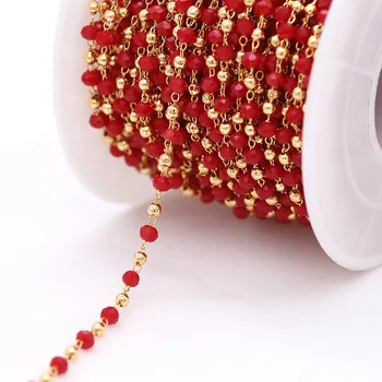 5 Metri Culoare margele de cristal lanțul de bijuterii handmade, diy accesorii bijuterii brățară rafinat cercel materiale pentru cadou