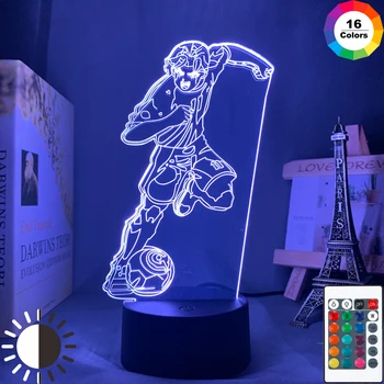 Anime Capitanul Tsubasa Figura Led Lumina de Noapte pentru Acasă Decorare Camera Veioza Ceva despre Fotbal Cadou de Masă 3d Lampa