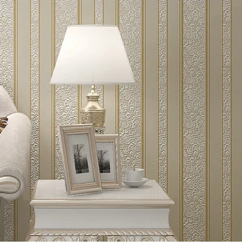 Stil European Modern 3D Relief Non-țesute Tapet cu Dungi Rola pentru Camera de zi Dormitor tapet de Fundal de Decor Acasă