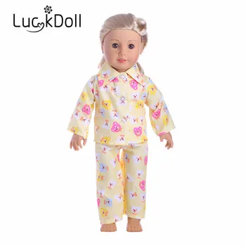 5 Noi sosiri parte pijamale se Potrivesc Pentru 18Inch American Doll&43cm Baby Doll