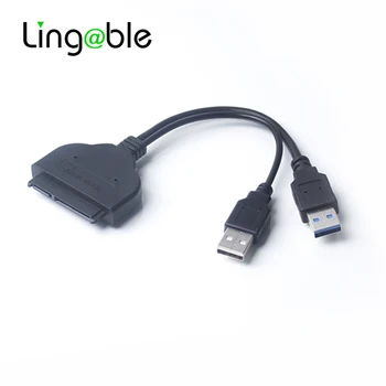 Lingale Adaptor SATA la USB 3.0 la Serial ATA 22pin Convertor Cablu Hard Disk Extern Hard Disk de 2.5