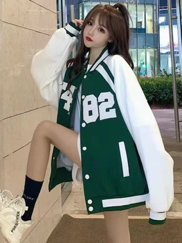 Elegant Casual Cu Maneci Lungi Sacou Femei Toamna Iarna Culoare Solidă Dulce Epocă Coreean Liber Zip Up Moda Blana Scurta 2022