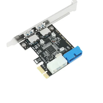 USB3 PCI Express Adaptor PCI E Pentru USB 3.0 20pin Converter Controller PCIe X1 USB 3 0 2 Porturi Adaptor USB3.0 PCI-e Card de Expansiune