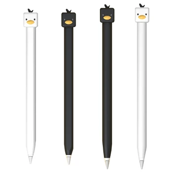Compatibil pentru a 2-a Generație Creion Capac Silicon Moale Stylus Desene animate Drăguț Sfărâma Rezistent Stilou Capacitiv Protector Caz