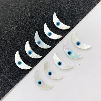 3pcs/geanta Moon în Formă de Perle Naturale de Apa de mare Coajă Pandantiv Charm Face Creative DIY Brățară Colier Bijuterii Accesorii