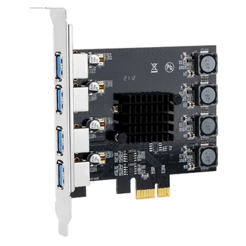 4 Port USB 3.0 PCI-E Card de Expansiune PCI Express PCIE USB 3.0 Adaptor Suport Slot PCI-EX1/X4/8/X16