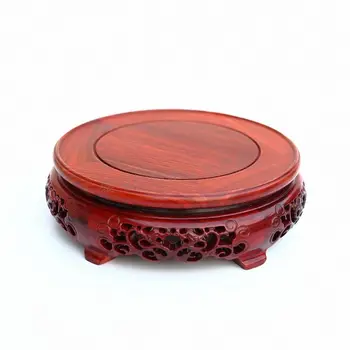 Roșu wingceltis de solid sculptură în lemn rotund de bază de uz casnic act rolul ofing este gustat annatto de artizanat articole pentru mobilier