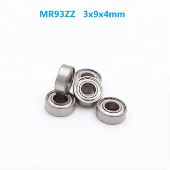 50pcs/100buc/500pcs MR93ZZ MR93 ZZ 2Z MR93Z 3x9x4 mm dublu ecranat Mini Miniatură rulment profunde groove 3*9*4mm