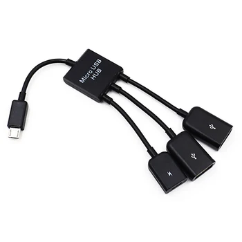 Multifunctional OTG Cablu de Date 1 Pentru 3 Hub USB Splitter
