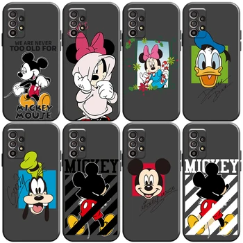 Disney Mickey Mouse Desene animate Caz de Telefon Pentru Samsung Galaxy A01 A02 A10 A10S A20 A22 4G 5G A31 Funda Lichid Silicon Moale Înapoi