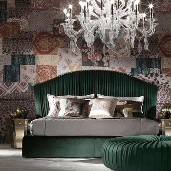 Stil Italian de lux lumina dormitor matrimonial modern apartament mare vilă modernă 1,8 metri pat mare high-end de personalizare