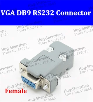 10buc VGA DB9 RS232 9-core seriale drept de sex feminin Conector VGA,coajă de locuințe set,
