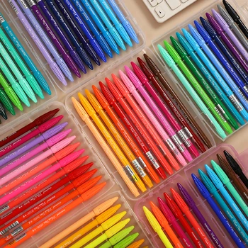 Monami 3000 de puls 48 culori/Cutie Acuarelă Set Pix Student Schiță de Culoare Stilou Culori Bomboane 0,4 mm Cârlig Linie de Creion de Artă