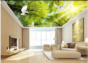 Foto personalizate 3d tapet tavan murală HD vis de nori copac mare decor acasă picturi murale 3d tapet în camera de zi