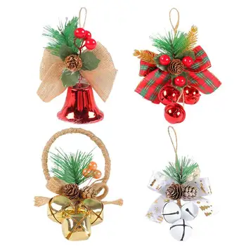 Aur roșu Clopote de Crăciun Jingle Bell Ornamente de Pom de Crăciun Decorare DIY Artizanat lucrate Manual Nunta Decor de Crăciun Clopote