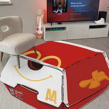 Zâmbet Burger Box Acasă Distracție Creative În Formă De Covorase De Nișă Art Design Covor Dormitor, Camera De Zi Acasă
