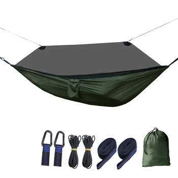 280 140 cm Ultralight Hamac Agățat de Scaun Camping Leagăn Agățat în aer liber Cort cu Parasolar de Țânțari Dovada Drumeții Viteze