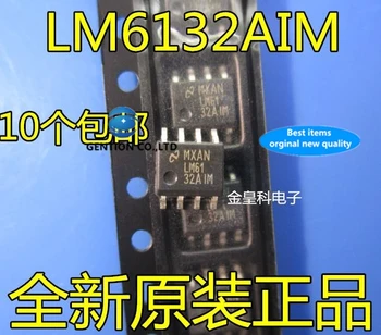 10BUC LM6132AIM LM61 32 scopul SOP8 dublu op-amp IC chips-uri în stoc 100% nou si original