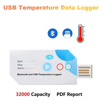 USB Bluetooth Temperatura Logger de Date unică folosință Unică Folosință Raport PDF USB K3 de înregistrare a Temperaturii