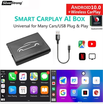 WirelessCarplay Player AI,cu Fir Carplay pentru sistemul de OPERARE Android Auto Multimedia,Streaming Netflix Cutie Pentru Ford, Volkswagen, Toyota Kia