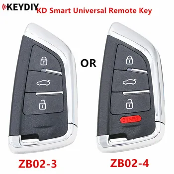 KEYDIY Universal Smart Key 3/4 Butoane ZB02-3 SAU ZB02-4 pentru KD-X2 KD900 Mini KD Cheie Generator pentru a se Potrivi Mai mult de 2000 de Modele