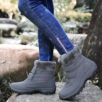 De iarnă 2022 pantofi femei cizme solide în aer liber glezna cizme cu platforma pantofi femeie rece dovada de pluș doamnelor pantofi de boot