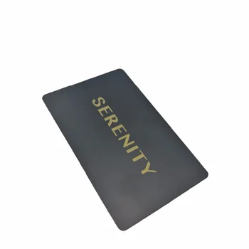 Personalizate de Carduri RFID Tipărit din Otel Inoxidabil Negru Metal NFC, RFID Card de Afaceri