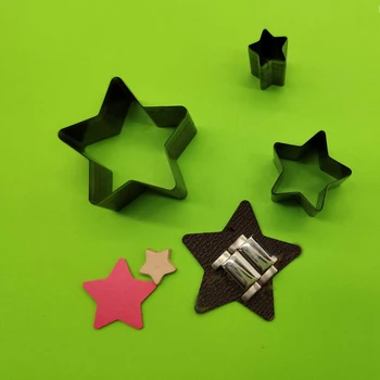 DIY pielărie cinci stele punct pentagrama metal moare de tăiere cuțit mucegai scobite puncher 3pcs/set 15 mm 30 mm 50 mm
