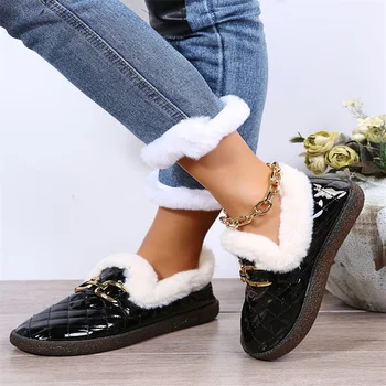 Noua Moda De Iarnă Minunat Nou De Înaltă Calitate Din Piele Cizme În Aer Liber Personalitatea Confortabil Cald Plat Caldă Non-Alunecare Pantofi De Bumbac