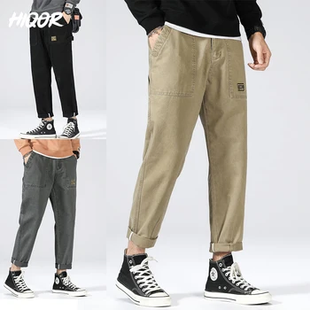 HIQOR 2022 Primăvară Nouă Bărbați Fibre Pantaloni Casual Clasic Stil de Moda de Afaceri Kaki Bumbac Stretch Pantaloni sex Masculin Haine de Brand