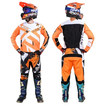 Motocross Jersey și Pantaloni set de pinioane de Munte Alpin Bărbați femei costum de curse Off-road elasticitatea Moto Set de Biciclete BMX 180