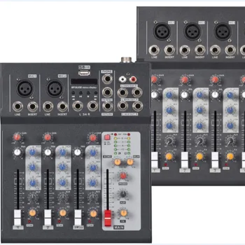 Mici 4 canale de Sunet mixer de masă F4 Mixer audio mixer