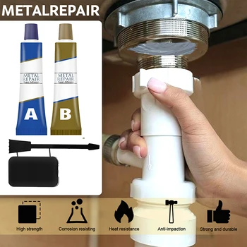 Multi-Scop Metal Reparații Lipici cu a și B Tipuri Rezistente la Căldură de Lungă Durată pentru Metal Metal de Reparare Adeziv pentru Metal Plastic VC